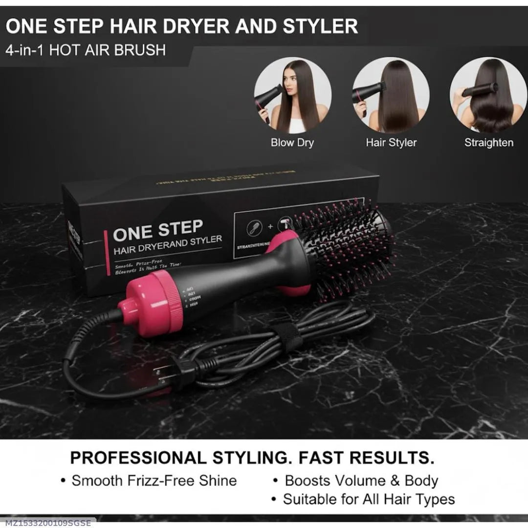 One Step Hair Dryer & Styler with Hot Air Brush