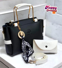 Gucci Women's Grey Maroon Handbag & Wallet Set