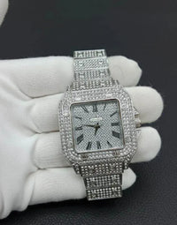 Luxury Diamond Rhinestone Watch Rose Gold Chain Strap