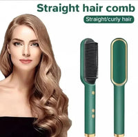 Corded Hair Straightener Brush Green 50ml ABS