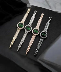 Digital Display Women's Bracelet Round Touch Watch