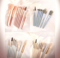 Affordable 8-Piece Makeup Brush Set ABS Plastic Daily Wear