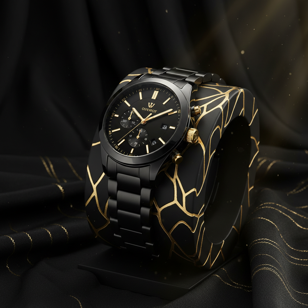 Men's Black Quartz Watch
